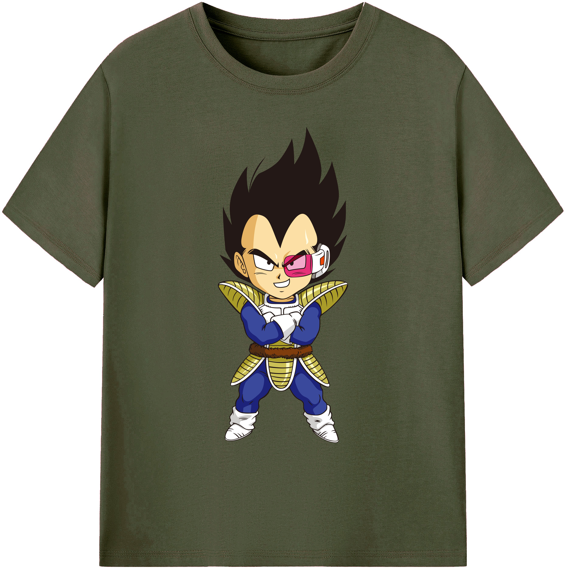 （画像用） ドラゴンボール ベジータ四世（Bejīta Yonsei）DRAGON BALL Vegeta IV 綿100％ メンズ半袖Tシャツ｜肌触りやわらか＆通気性